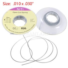 10 Roll Dental Orthodontic Niti Open Coil Spring Spool Dia.010 *030 ” inch 914mm
