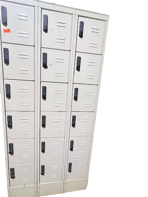 Hallowell DigiTech Electronic Locker Height 78 in Width 36 in Color Family Tan