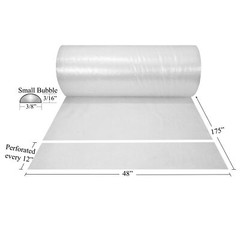UOFFICE 48″ Wide Small Bubble Roll x 175′ – 3/16″ sized Bubbles