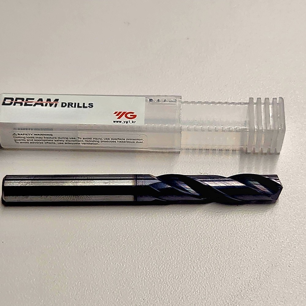 8.1mm SOLID CARBIDE DREAM DRILL 3XD TiAlN COATED W/O COOLANT #DH404081 LOC37