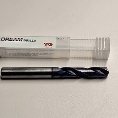 8.1mm SOLID CARBIDE DREAM DRILL 3XD TiAlN COATED W/O COOLANT #DH404081 LOC37