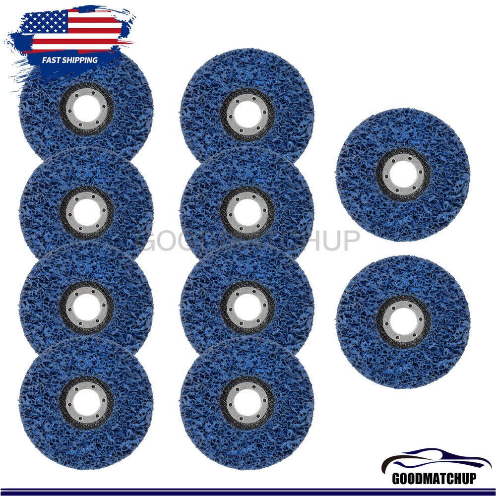 Pack 10 4.5″x7/8″ Easy Strip 4-1/2″ Discs Remove Paint Rust & Clean