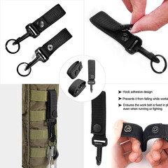 6Pcs Nylon Duty Belt Keepers for Duty Belt, Tactical Belt Loop Clip Molle Key Ho