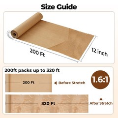 Tera Honeycomb Packing Paper Eco-friendly: 12″x200′ Honeycomb Cushioning Wrap Ro