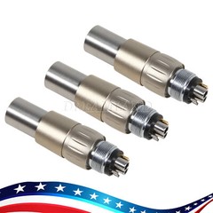1-10 PCS NSK Style Dental LED Fiber Optic 6 Hole Quick Coupler Coupling