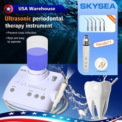 Dental Piezo Ultrasonic Scaler With 5 Tips&2 bottles Fit EMS Cavitron-LED
