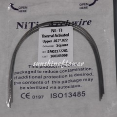 Dental Orthodonic Niti Heat Thermal Activated Rectangular Ovoid/Square/Natural