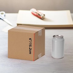 Pack of 6 Corrugated Packing Boxes 6x6x6 Inches – Lightweight & Reliable