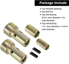 TK95029 Quick Hitch Bushing Kit Heavy Duty Steel for Category 1 3-Point Tractors