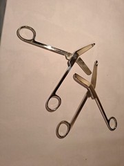 Vintage SS Pakistan Medical Surgical Scissors Pair