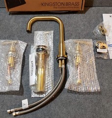 Kingston Brass FSC8933CML Manhattan Widespread Bathroom Faucet w/ Pop-Up Drain