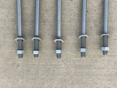 Sandbaggy 1/2″ x 10″ Threaded Concrete Anchor L-Bolts – Hot Dipped Galvanized