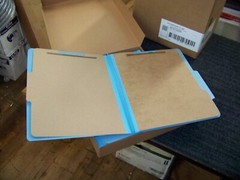 ACCO Brands Pressboard 6 Part Folder Light Blue Lot of 10 A7015026 New