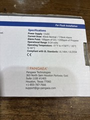 Pangaea Digital RV Carbon Monoxide/Propane Detector Hardwired DC 12V, Large LCD