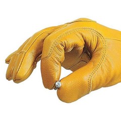Youngstown Glove Co 12-3265-60-M Arc Flash Gloves, Goat Grain Leather, Shirred