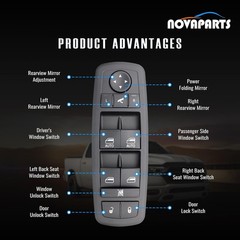 56046826AE Power Window Switch for 2016-2024 Ram 1500 2500 3500 Laramie Front