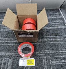 (QTY 3) Tape Logic T92363PKR Safety Tape, 2″ x 36 yds. Solid Vinyl – Red