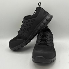 Reebok Sublite Cushion Comp Toe Work Shoe Black Womens Size 7.5W Men 9.5W