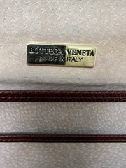 Vintage 1980s Bottega Veneta Brown Slim Leather Portfolio Brown Zipper