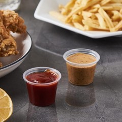 1OZ PP Clear Portion Cup,Lids Sold Separately Case of 2,500