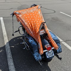 THIGHBRUSH® – NARANJA – Water Repellent Motorcycle Cover and Sunshade