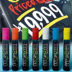 The Big Glass Marker Washable YELLOW Writer – Automotive Car Paint Pen – 3 Count