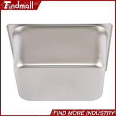Findmall 2 Pack Hotel Pans 1/2 Size 6″ Deep Stainless Steel Steam Table with Lid