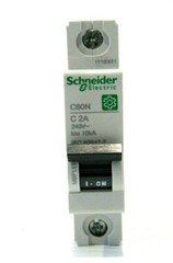 2 NEW SCHNEIDER ELECTRIC C60N C2A CIRCUIT BREAKERS 240V 60947-2 C60NC2A