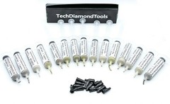 Diamond Paste Kit of 15 Syringes 200,000 to 400 Grit High (50%) Concentration