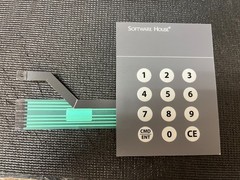 Software House Membrane Keypad 12 Button Access Control Panel Cover ONLY