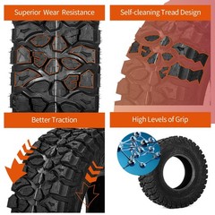 UTV Tires 32x10R14 All Terrain 10PR Off-Road Trail Mud Sand Tubeless Pack of 1