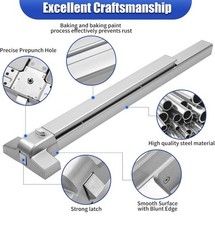 suermany 31 Inch Painted Aluminum Panic Bars for Exit Doors – Push No handle