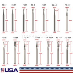 Dental Tungsten Carbide Bur FG RA CA HP Drills Burr For High/Low Speed Handpiece