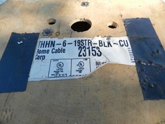 6 AWG 600 Volt THHN or THWN Stranded Copper Building Wire BLACK Per Foot