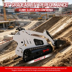 Upgrade Mini Skid Steer Loader 13.5HP Tracked Loader B&S Engine Pick Up USA 2026