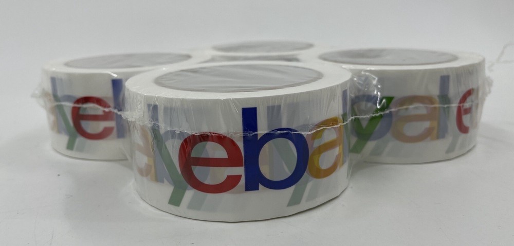 New 4 Rolls eBay Brand Logo Packing Packaging Shipping Tape 2×75 Yard Free Ship