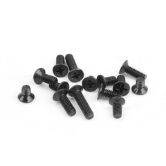 M3 M4 M5 M6 Black Steel Phillips Cross Recessed Countersunk Flat Head Screw Bolt