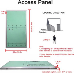Paintable Drywall Access Panel – Large Flush Mount Inspection Door 60x90cm