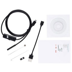 7mm Endoscope Camera with Light Dual-Lens HD Borescope IP67 Inspection Snake Cam