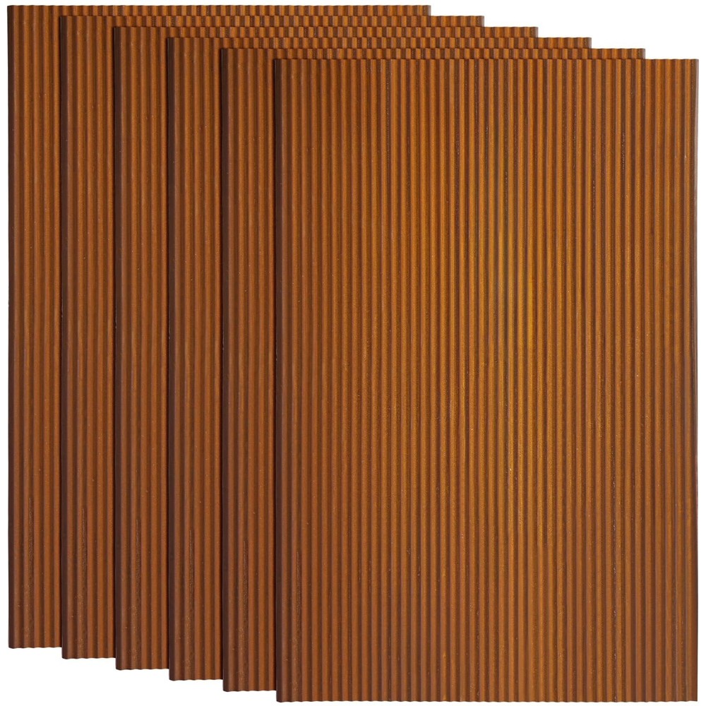 Blulu 6 Pcs Steel Rustic Corrugated Metal Sheets Wainscoting Panels for Wall …
