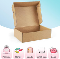 25 Cajas de Envio 7x5x2 Pulgadas Cafe de Carton Corrugado para Envíos Pequenas