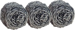 3 Count Metal Cleaning Scrub Pads Tough Stain Remover Kitchen Dish Stainless