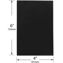 Plymor 4″ x 6″, Black 2 Mil Flat Open Plastic Poly Bags
