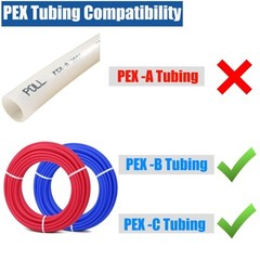 12 Pack 1/2 Press Propress x 1/2 PEX Adapter Crimp Fittings Brass Coupling