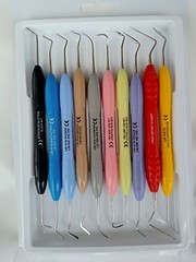 Dental Composite Filling Instruments Set Of 10-Pcs Silicone Handle Colorful New