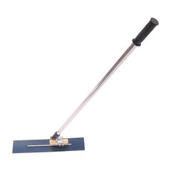 Long Handle Concrete Trowel Cement Surface Smoothing Tool w/ Finishing Shoes NEW