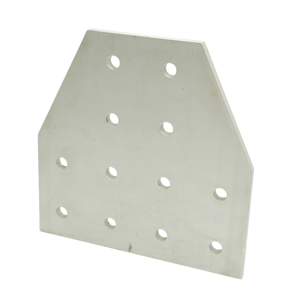 80/20 4325 Tee Flat Plate, 15 Series, 12-Holes, 6.00in x 6.00in x 0.250in
