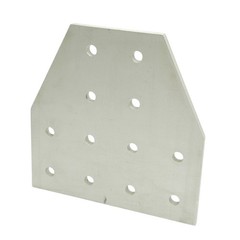 80/20 4325 Tee Flat Plate, 15 Series, 12-Holes, 6.00in x 6.00in x 0.250in