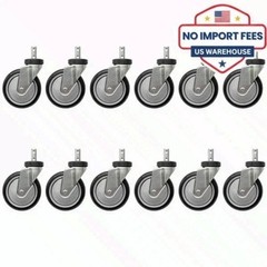 Cstr88G/12Pk – 5″ Mega-Caster, Gray – Clean Wheel System, 12 Pack – R&Ɓ Wire