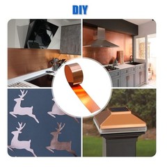 Durable Copper Sheet Metal 3500x100mm 0.4mm Thick Roofing DIY Crafts
